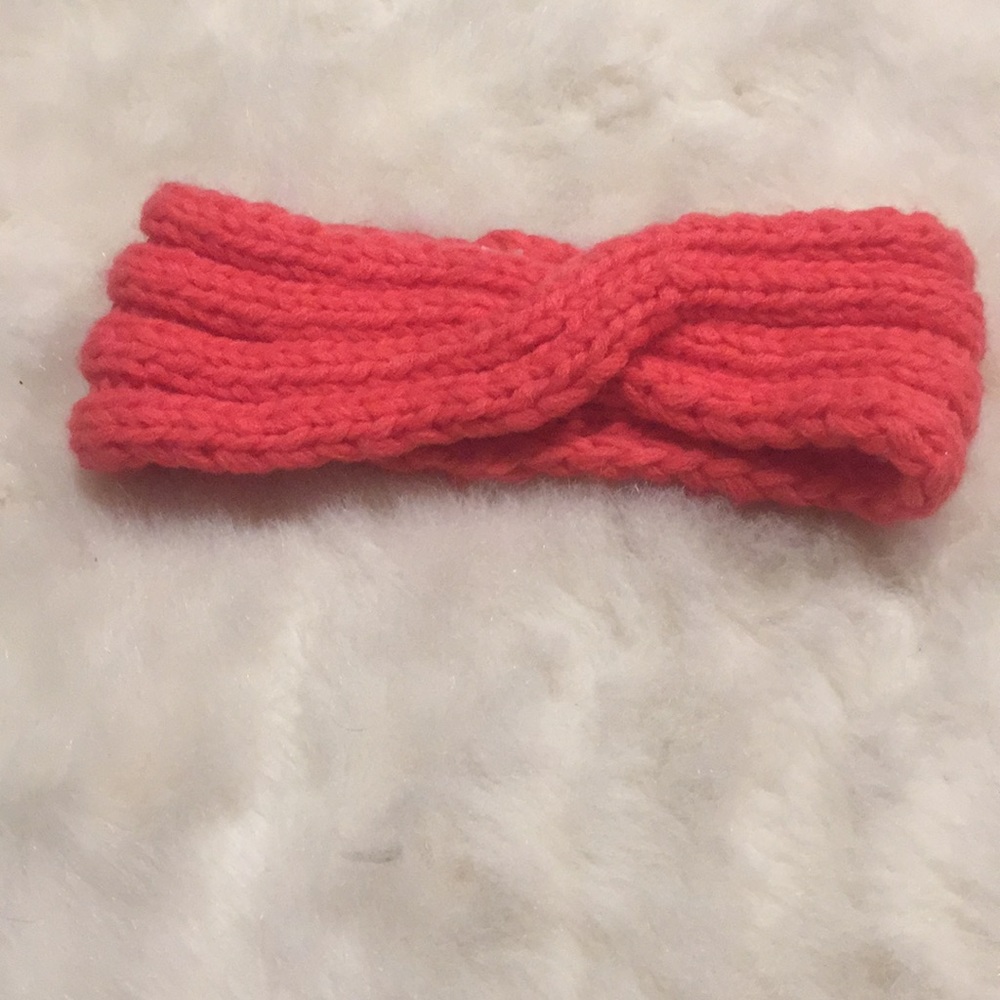 Merona hot pink knit earmuff / ear warmer